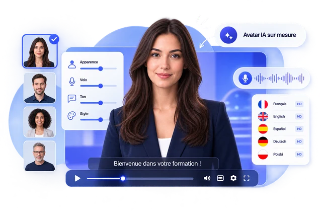 Création de l'avatar IA sur mesure : apparence, voix, ton et style